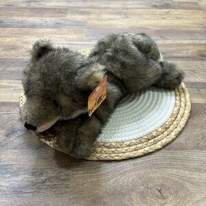 Rainforest Cafe Wolf Plush Stuffed Animal 15" NEW w TAGS Vintage